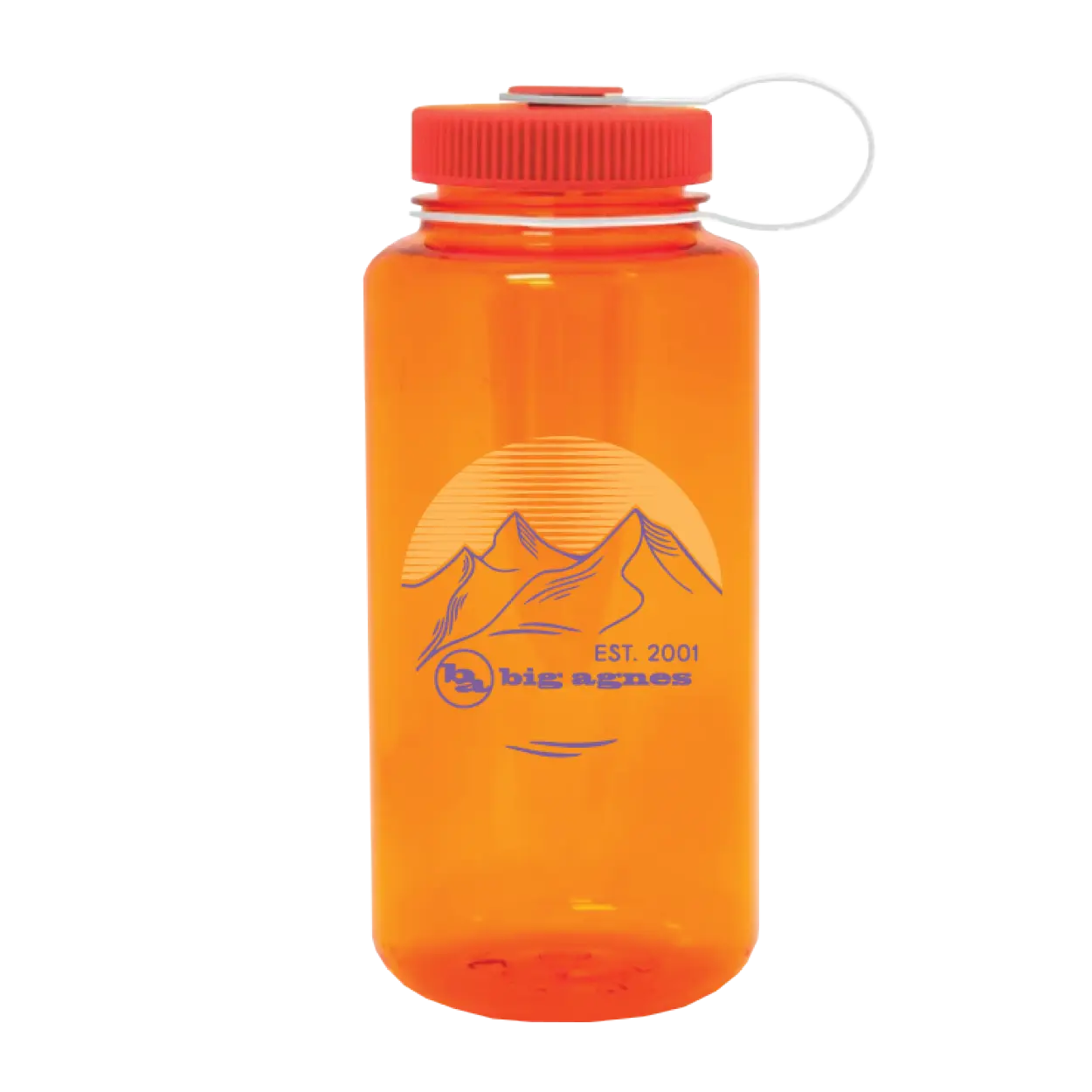 big-agnes-est-2001-logo-nalgene-wide-mouth-bpa-free-water-bottle-25th-anniversar image 1