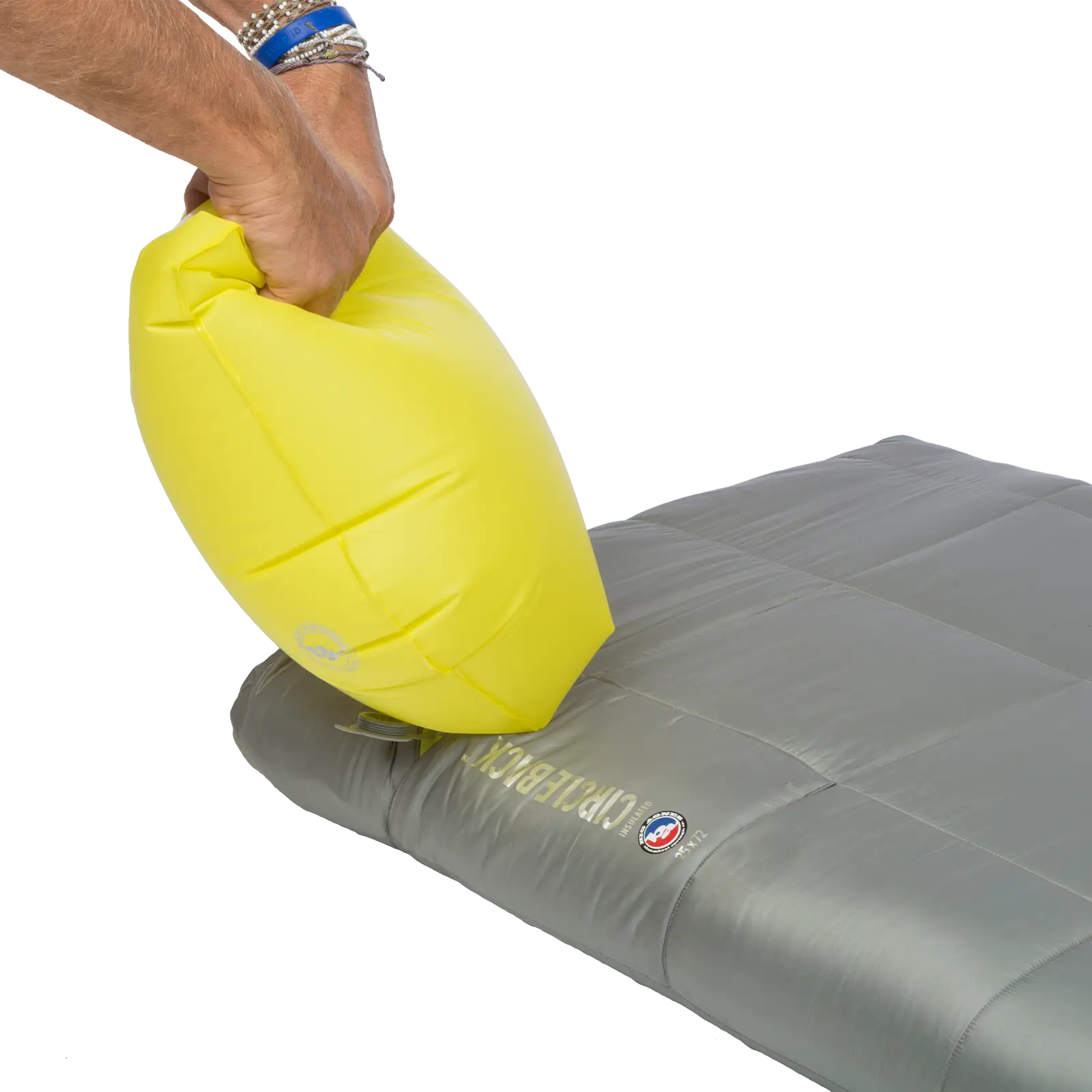 big-agnes-circle-back-insulated-sleeping-pad-two-part-cover-air-bladder-design-r image 6