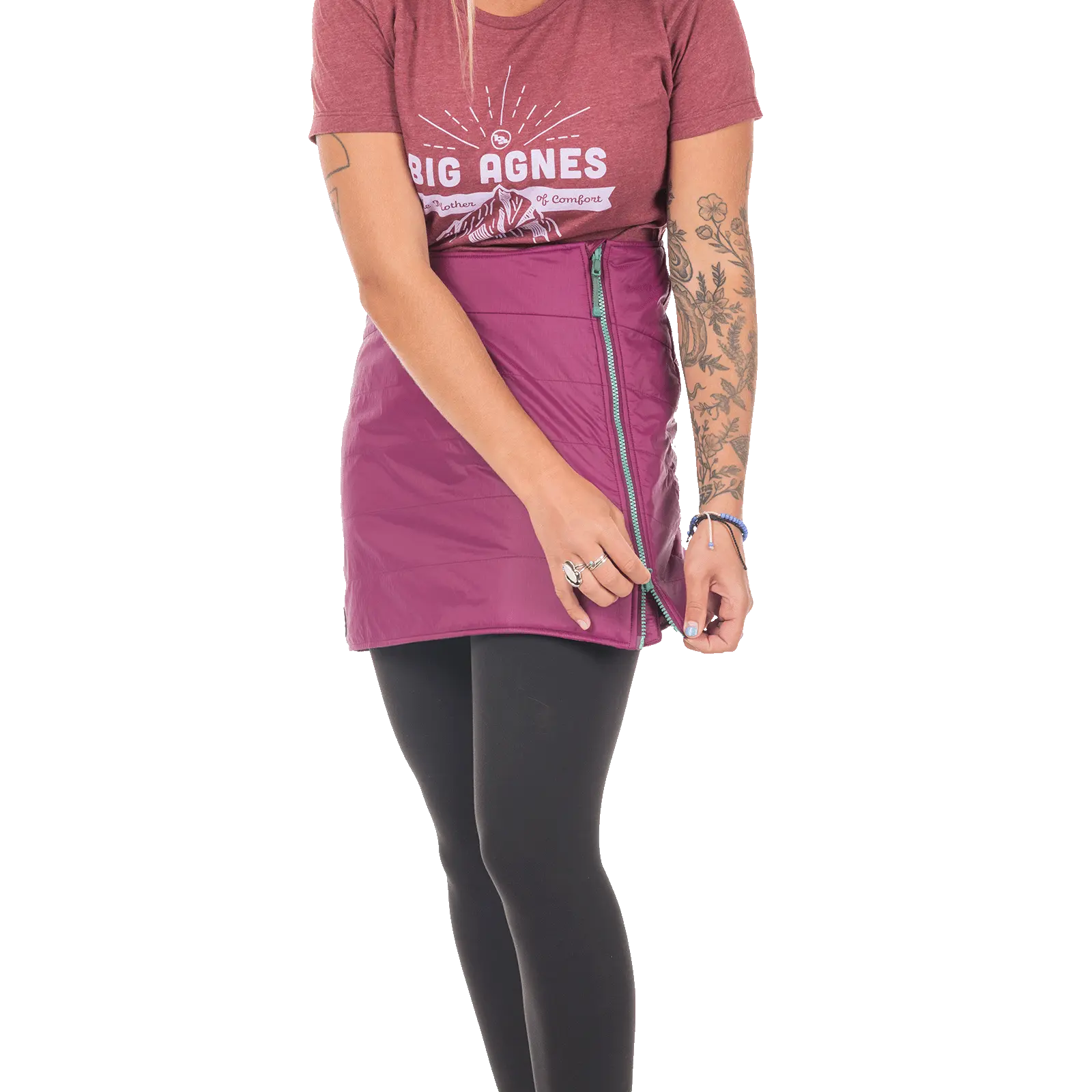 big-agnes-women-s-columbine-skirt-ultralight-insulated-stretch-warming-layer image 3