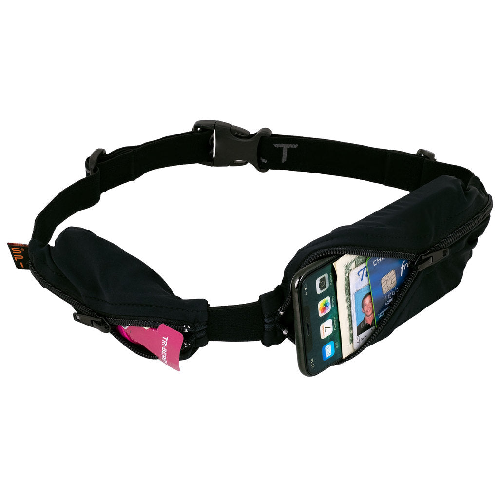 spibelt-dual-pocket-running-belt-expandable-dual-pocket-waist-pack-for-large-pho image 1