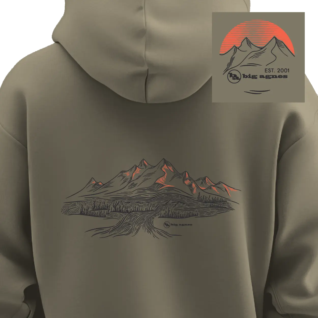 big-agnes-glowing-summits-hoodie-limited-edition-25th-anniversary-est-2001-heavy image 2