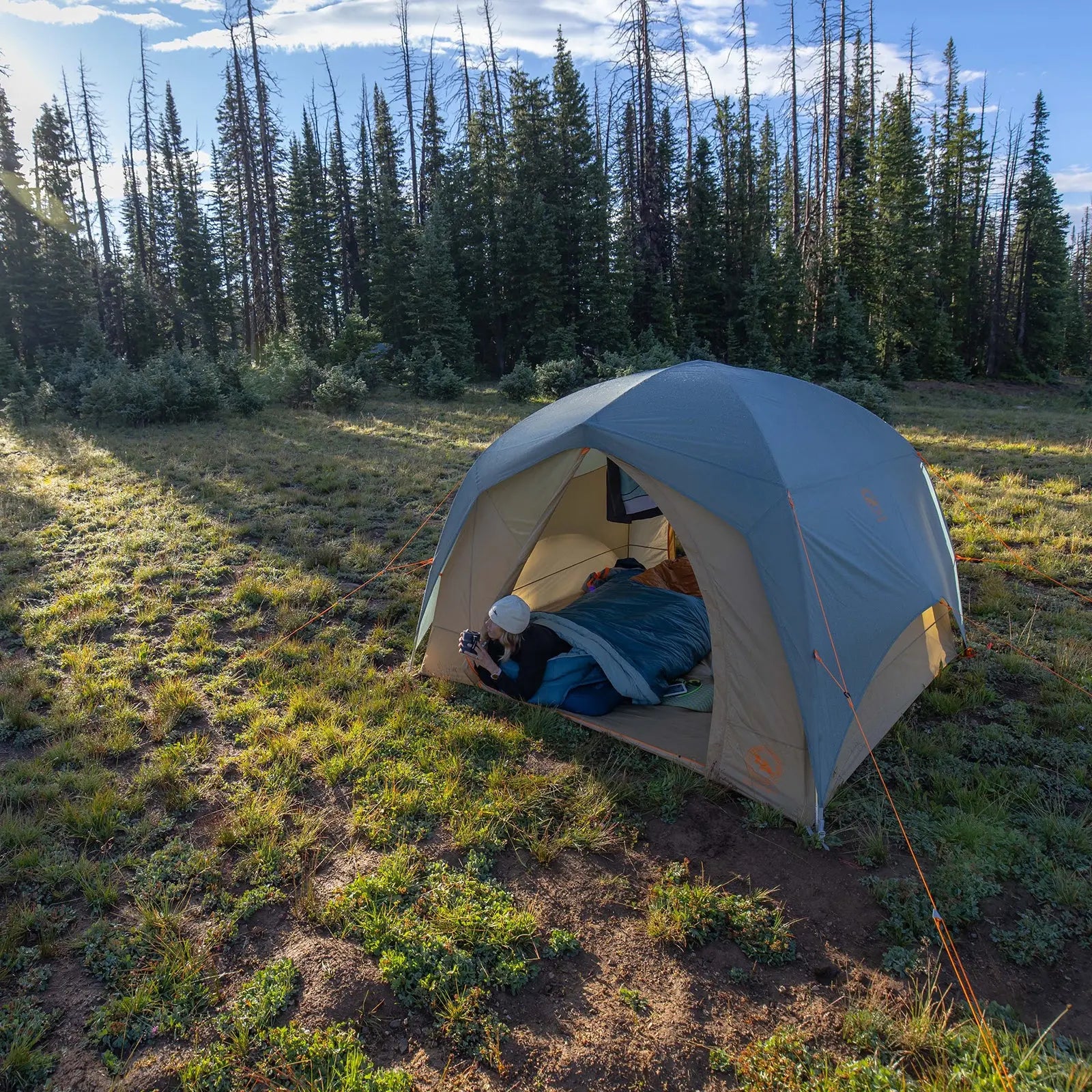 big-agnes-big-house-4-camping-tent-4-person-stand-up-car-camping-shelter image 3