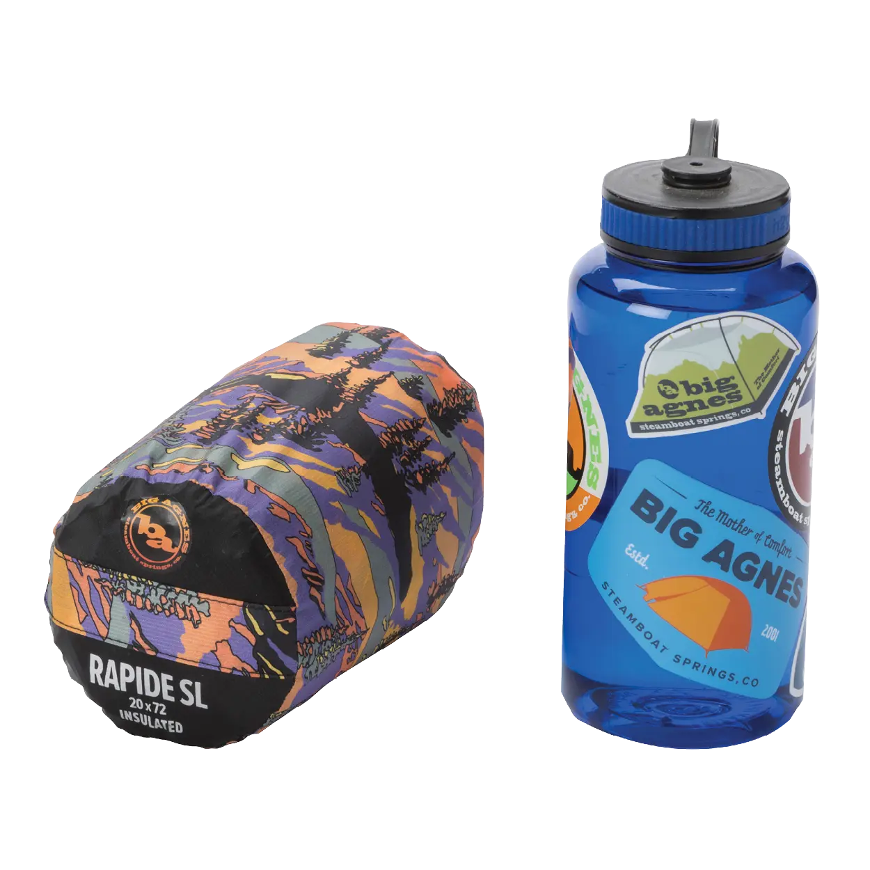 big-agnes-rapide-sl-insulated-sleeping-pad-alpenglow-ultralight-3-season-air-cha image 2