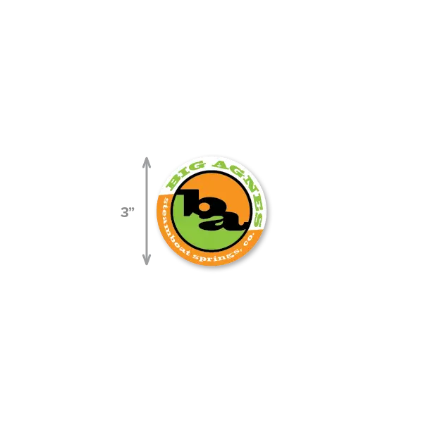big-agnes-og-logo-die-cut-sticker-for-water-bottles-coolers-and-bumpers image 3