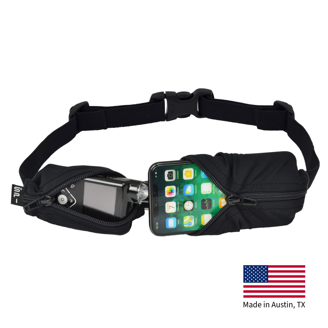 spibelt-kids-dual-pocket-running-belt-medical-grade-waist-pack-for-insulin-pump- image 1