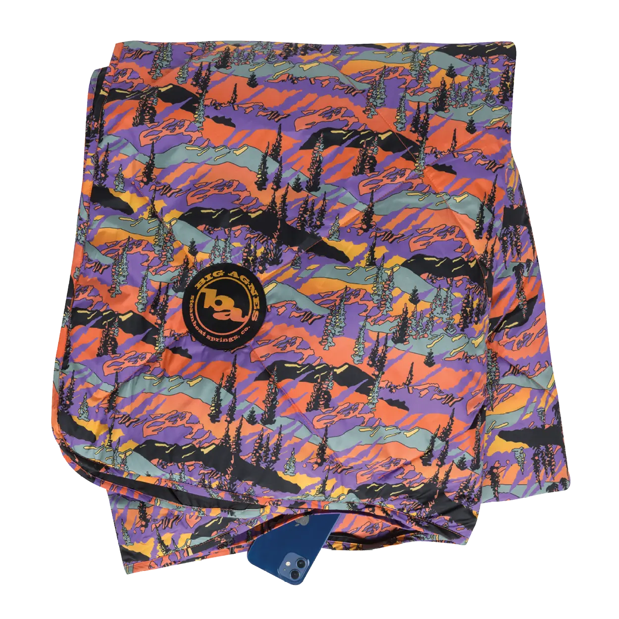 big-agnes-why-not-picnic-blanket-alpenglow-insulated-waterproof-backed-camp-and- image 3