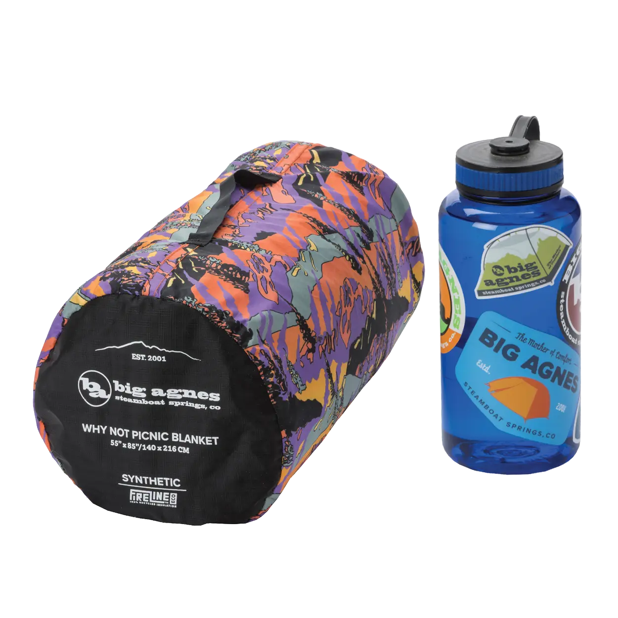 big-agnes-why-not-picnic-blanket-alpenglow-insulated-waterproof-backed-camp-and- image 2