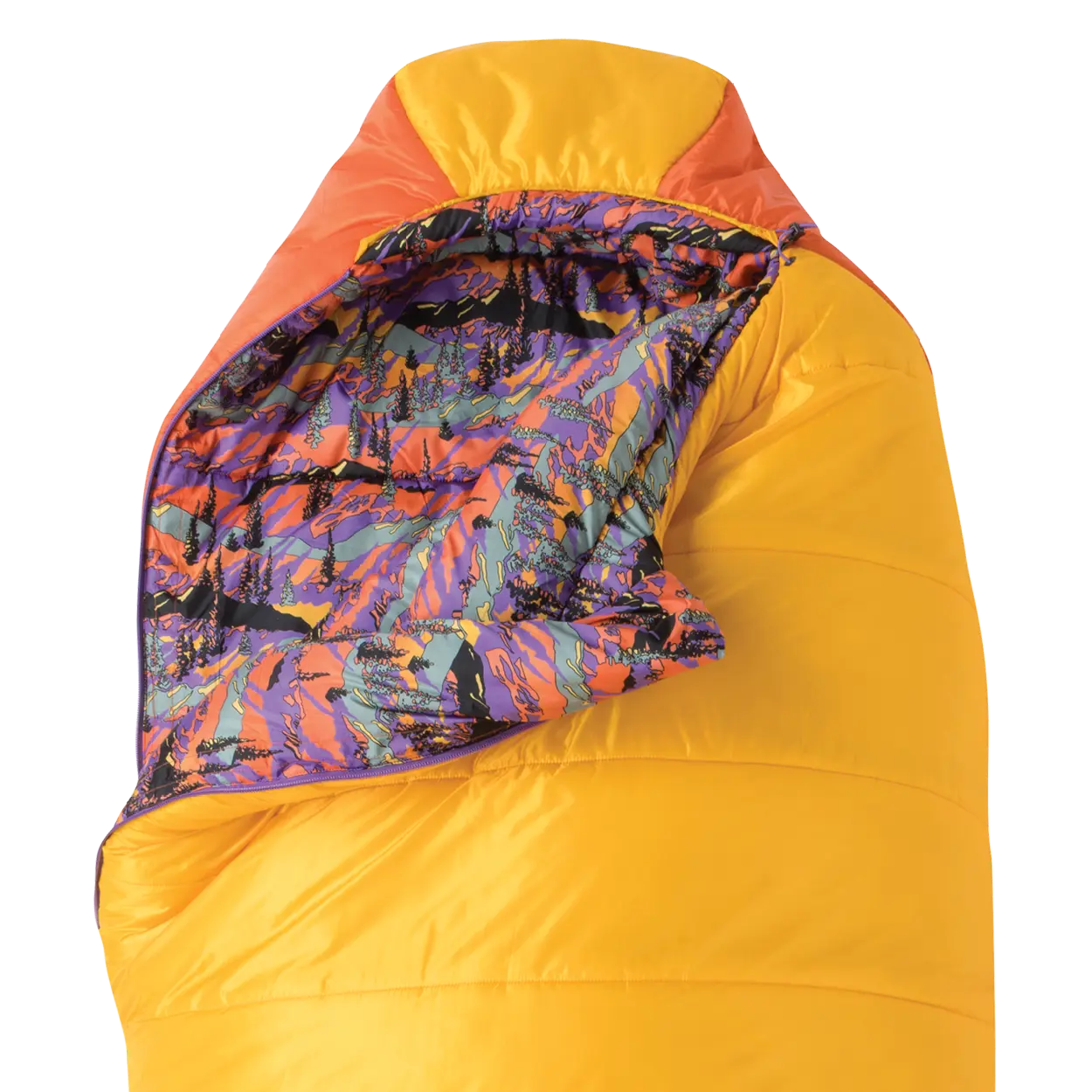 big-agnes-women-s-anthracite-20-alpenglow-recycled-synthetic-mummy-sleeping-bag image 4
