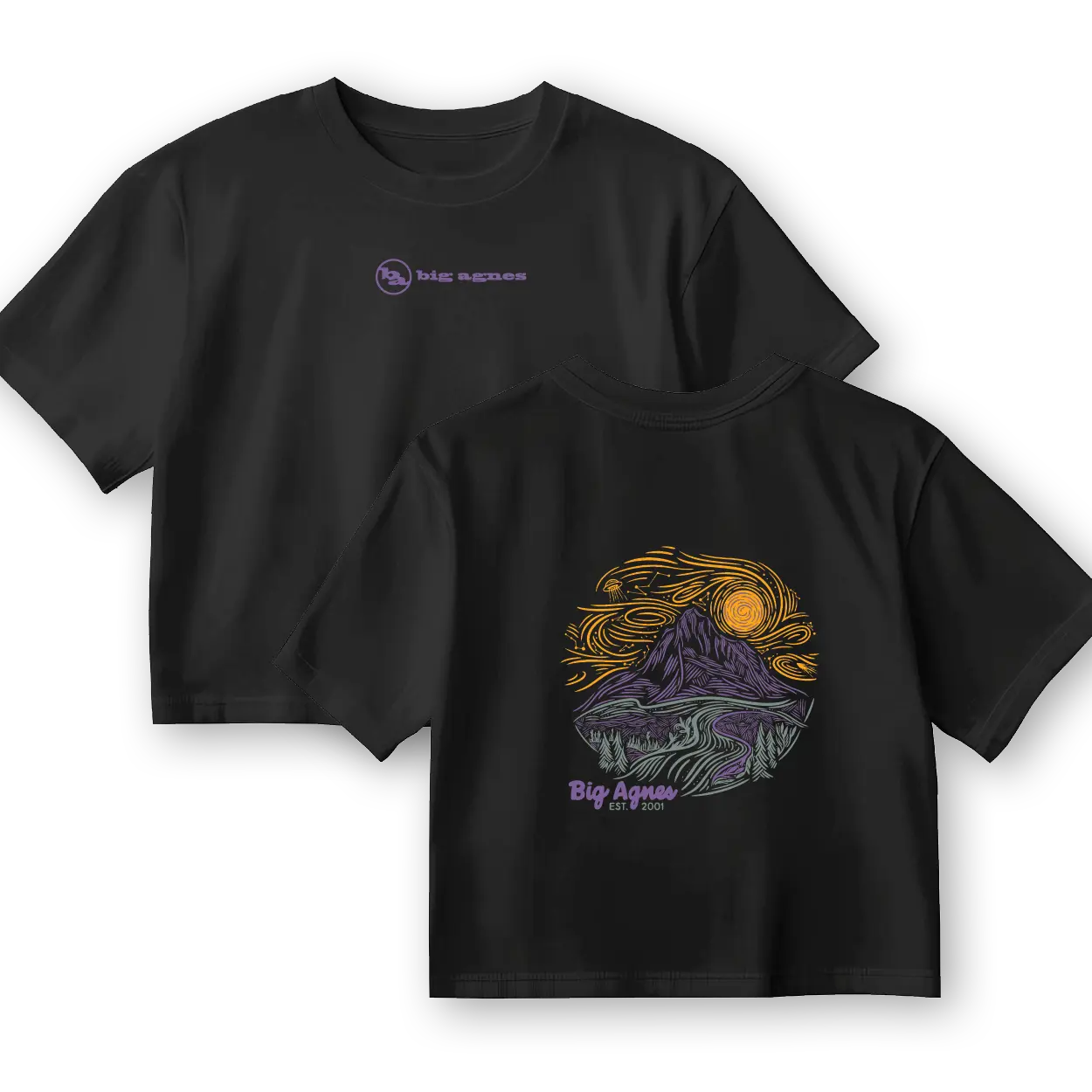 big-agnes-w-s-cosmic-sky-t-shirt-limited-edition-25th-anniversary-ring-spun-cott image 1