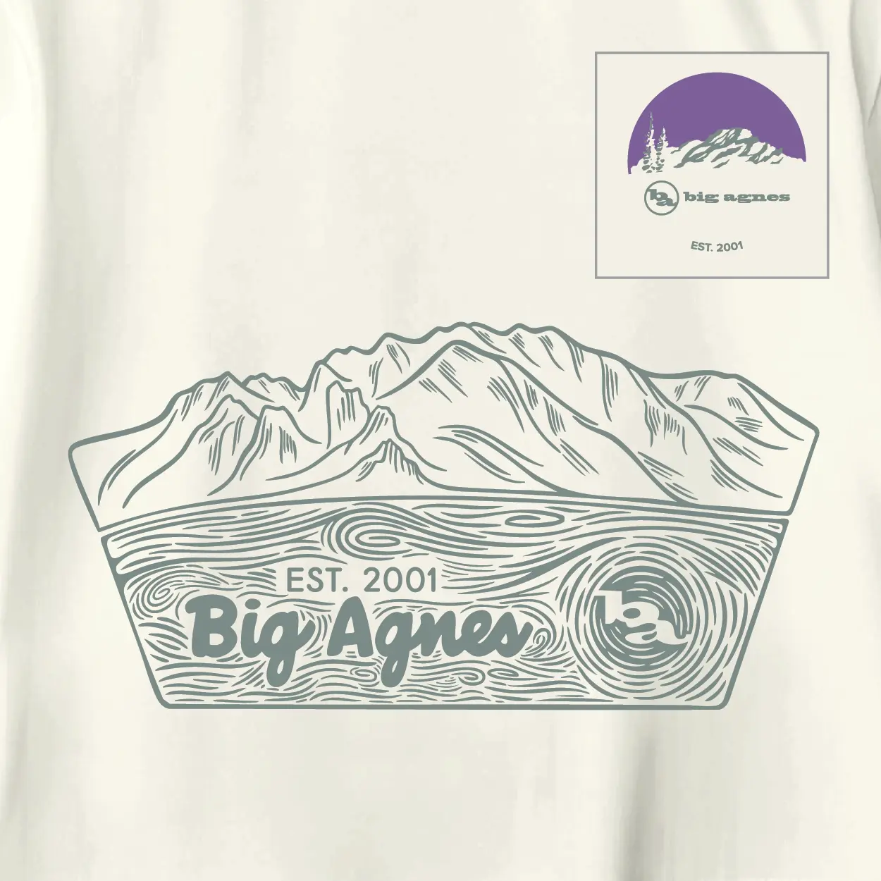 big-agnes-w-s-tonal-trail-sign-t-shirt-limited-edition-25th-anniversary-crewneck image 2